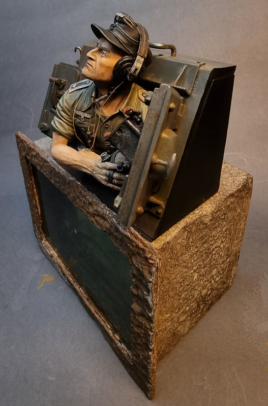 hobbyhistorica art miniatures diorama panzertruppe radio operator sabot miniatures yngve sjødin relic art